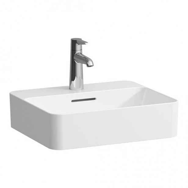 Umyvadlo na desku Laufen Val 45x38 cm mat otvor pro baterii uprostřed H8122807571041
