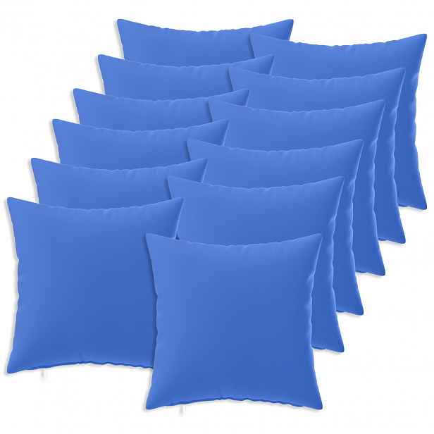 vidaXL Povlak na polštář 12 pcs HEERLEN Královská modrá 50 x 50 cm