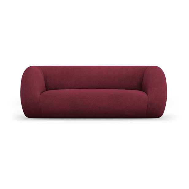 Vínová pohovka z textilie bouclé 210 cm Essen – Cosmopolitan Design
