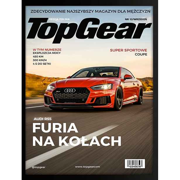 Obal v rámečku Top Gear Vaše fotografie vtipný dárek plakát 30x20 cm