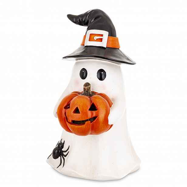 Figurka duch Halloween Led vícebarevná plast 61x36x40