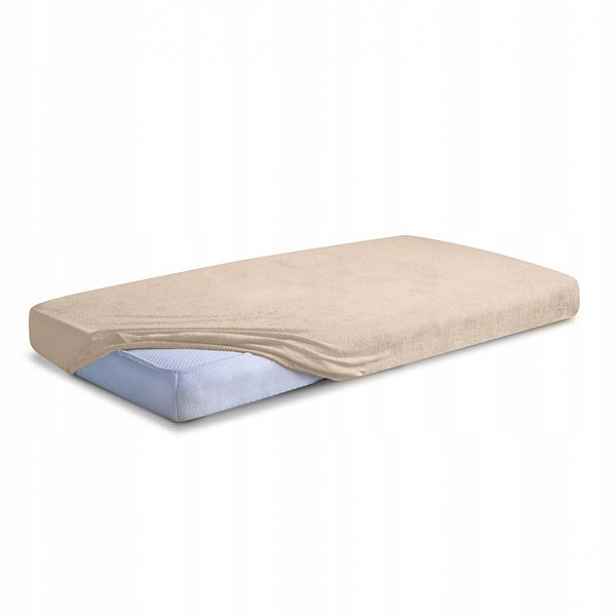 Froté prostěradlo s gumičkou 220x200 béžové Premium