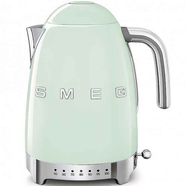 Smeg Rychlovarná konvice 50´s Retro Style, s regulací teploty, pastelově zelená KLF04PGEU