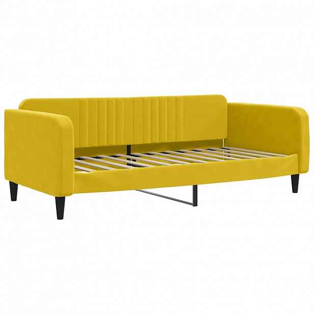 vidaXL Válenda žlutá 100 x 200 cm samet