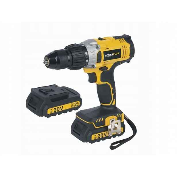 Aku příklepový šroubovák/vrtačka 2x20V, 2,0Ah, Li-ion POWX00445