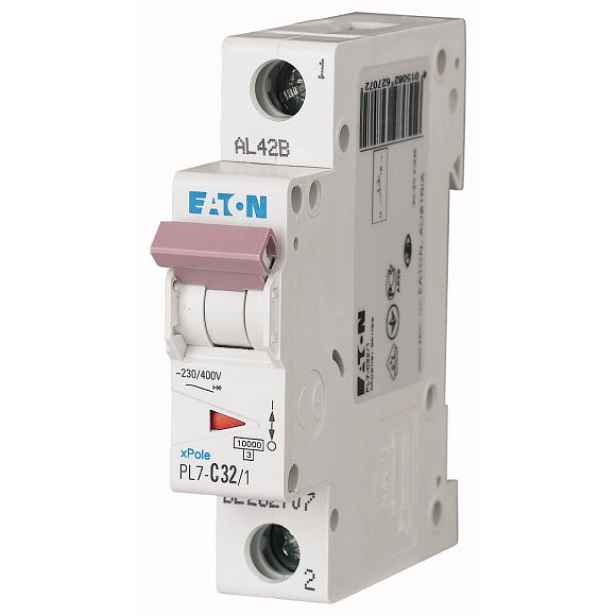 Jistič Eaton PL7-C32/1 10 kA C 32 A