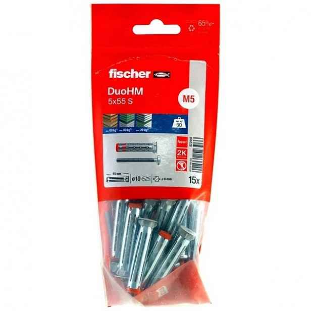 Kotva pro tvárnice DuoHM 5x55 mm S Pz Pb 15 kusů Fischer