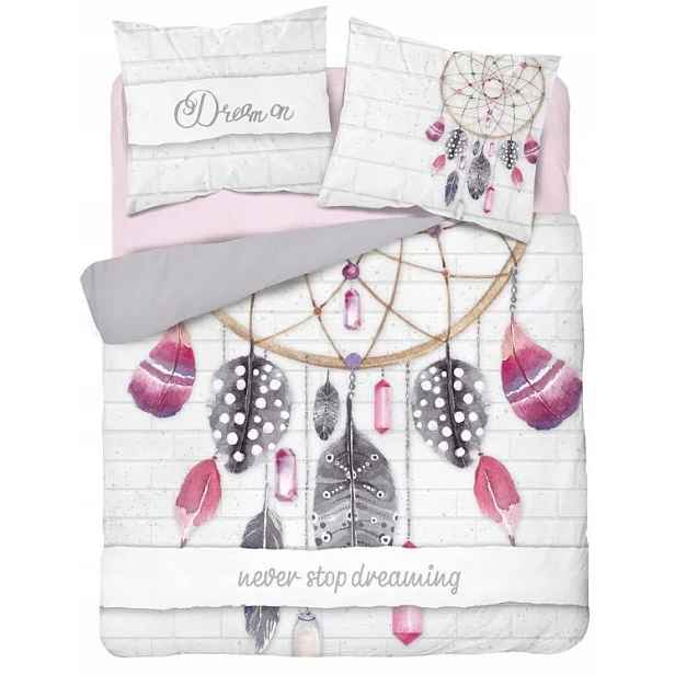 Povlečení Dreamcatcatcher Nikdy Nepřestávejte Snít 220x200 100% Bavlna Lapač Snů