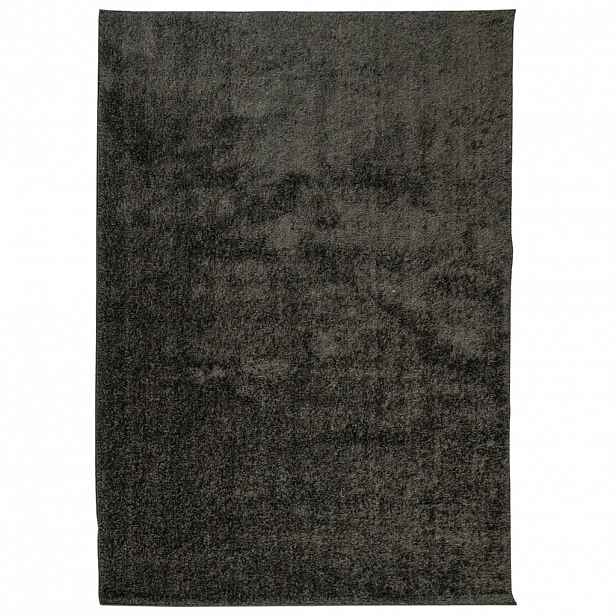 vidaXL Koberec HUARTE vysokým vlasem lesklý vzhled antracit 140x200 cm