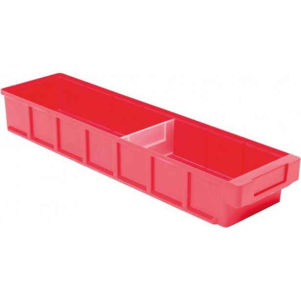 Zásobník na drobné součástky Vkb, 600x152x83 mm, červený La-ka-pe 10 kusů