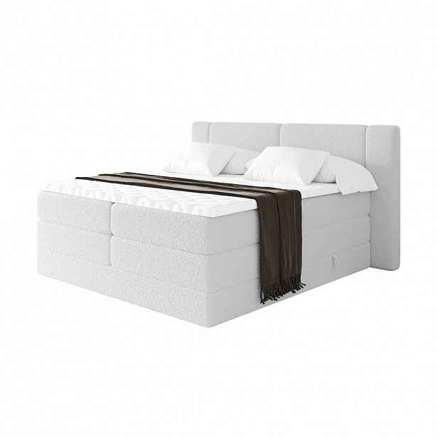 ALTDECOR POSTEL boxspring s matracemi H3/H4 - EVON KING - 200x200 cm Bílá