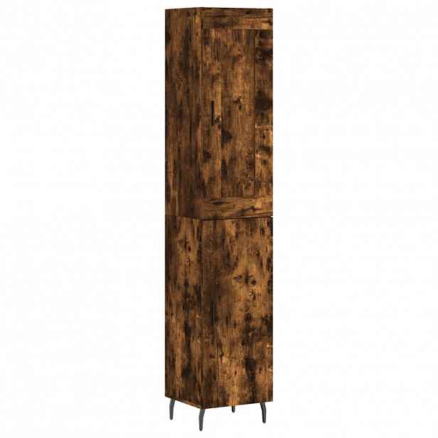vidaXL Skříň highboard kouřový dub 34,5 x 34 x 180 cm kompozitní dřevo