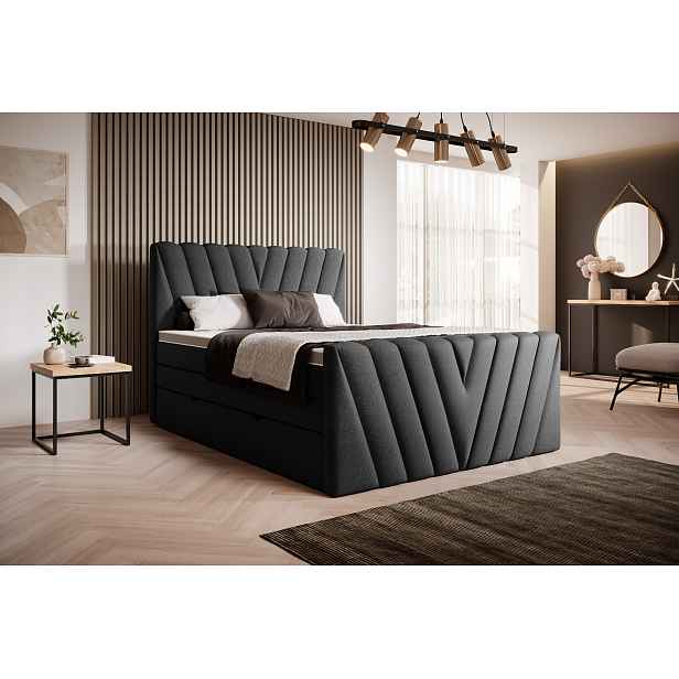 Boxspring Candice Rozměr: 160 x 200 cm, látka: Flores 10