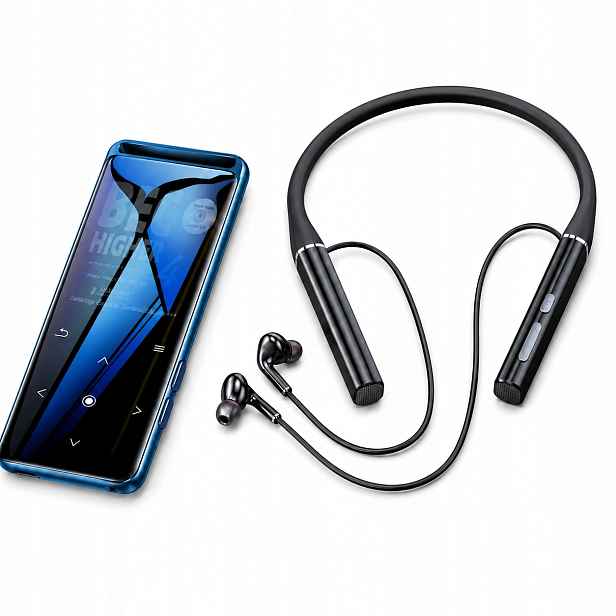 Přehrávač MP3 16 Gb Bluetooth Fm dotykový sluchátka Bt 5.0