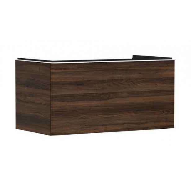 Skříňka pod umyvadlo pod desku Hansgrohe Xelu Q 98x49,5x55 cm tmavý ořech 54061700