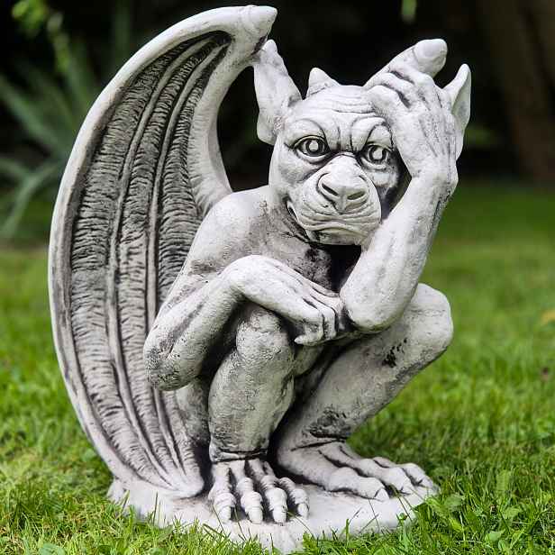 Velký Chrlič 23 kg 43 cm Betonová figurka, Strážce Chrlič, Dekorace