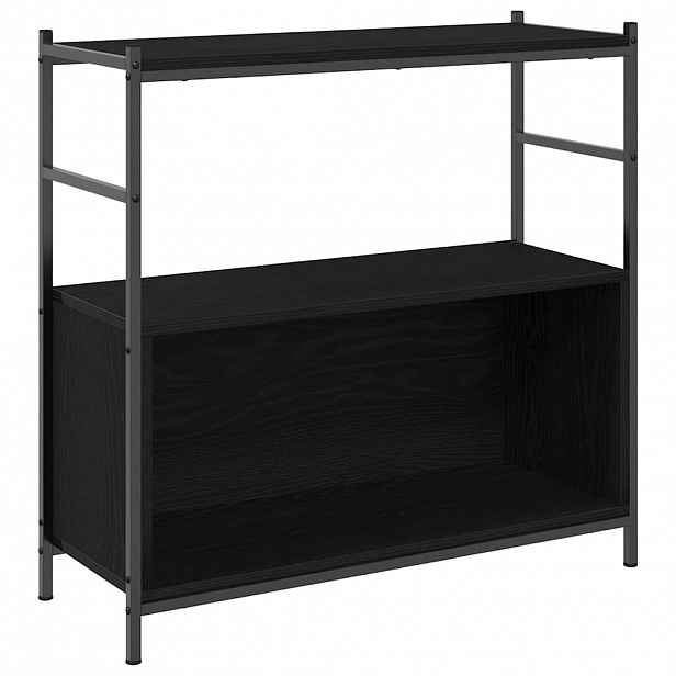 vidaXL Knihovna 80 x 30 x 78,5 cm Kompozitní dřevo Černý dub