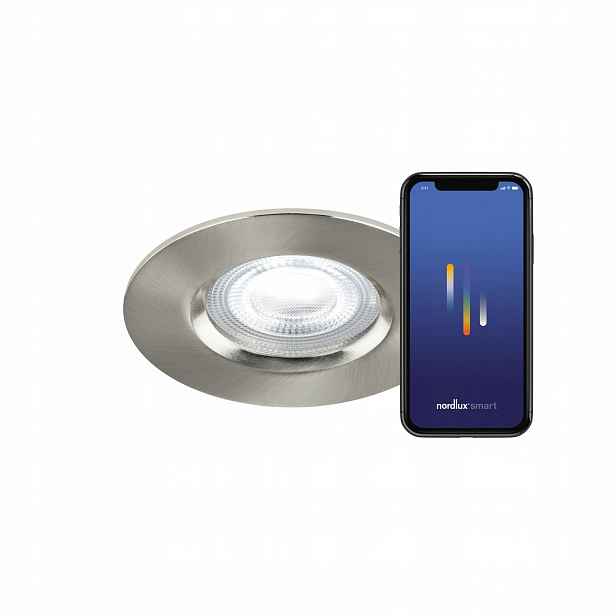 Zapuštěné Led svítidlo Stříbrné IP65 Don Smart, stmívatelné Nordlux