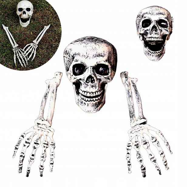 Halloween Kostra Kostlivec Duch Zakopaný Dekorace Dvorek