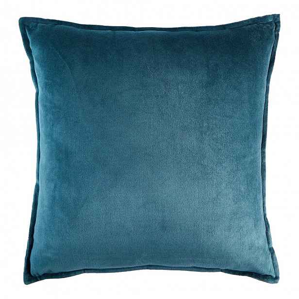 Butlers COTTON VELVET Polštář 45 x 45 cm - modrá