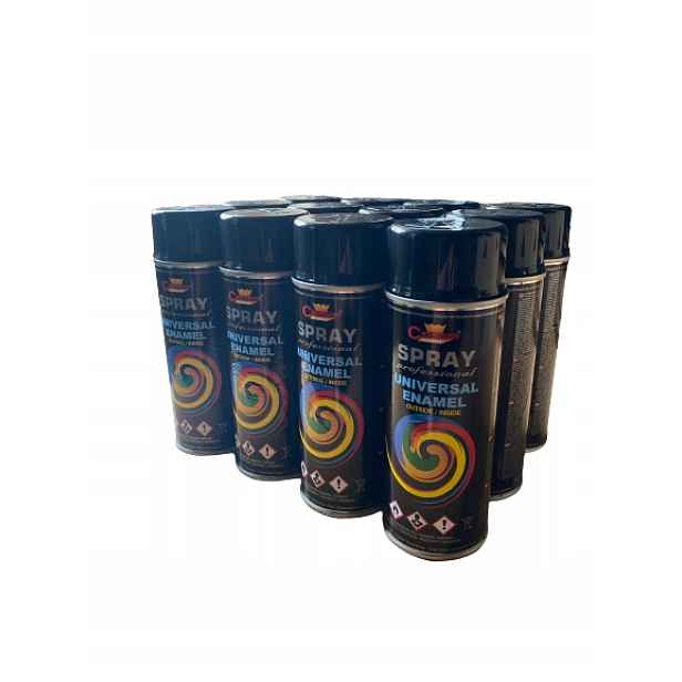 Barva Sprej Smalt 400ml Ral 9017 Černý Lesk