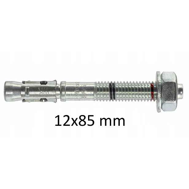 Kotva do betonu mechanická ocelová 12x85 mm 40 ks