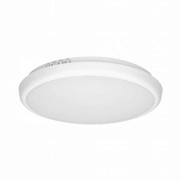 Stropní Svítidlo bílý kulatý s pohybovým senzorem 26,5 cm neutrální barva 16 W IP65