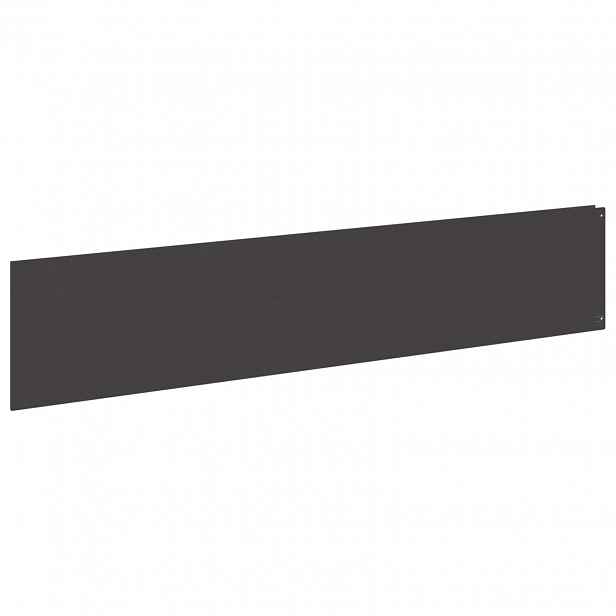 vidaXL Okraj trávníku 10 ks 100 x 22 cm Ocel Černá