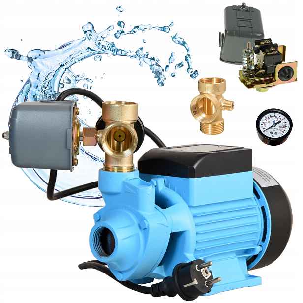 Čerpadlo 370W Hydrofor pro vodu Aqb Povrchové Tiché 2100 l/h S Příslušenstvím