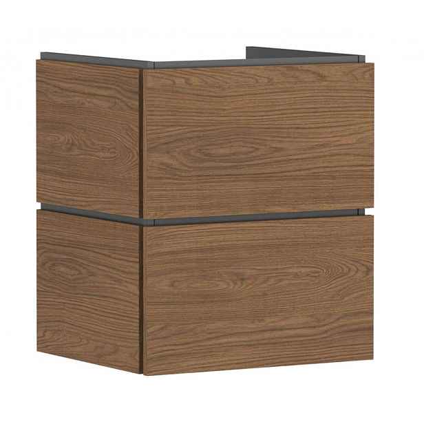 Hansgrohe Xilesa E - Umyvadlová skříňka, 62x53x47 cm, 2 zásuvky, kašmírový dub 54252550