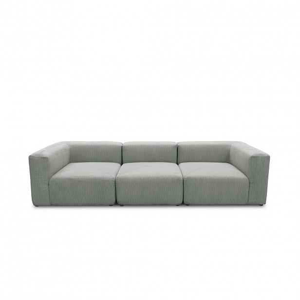 MID.YOU TŘÍMÍSTNÁ POHOVKA, textil, světle šedá