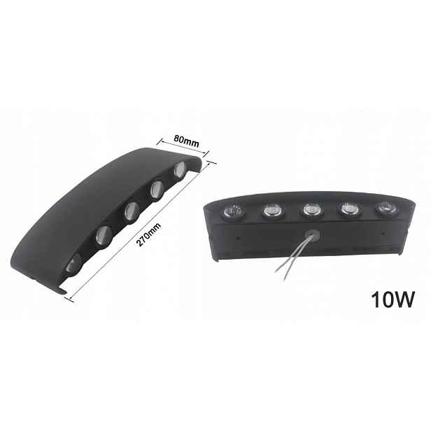 nástěnná Led lampa 10W voděodolná, studená barva