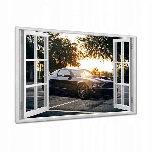 Obrazy 90x60 Černá bestie Mustang