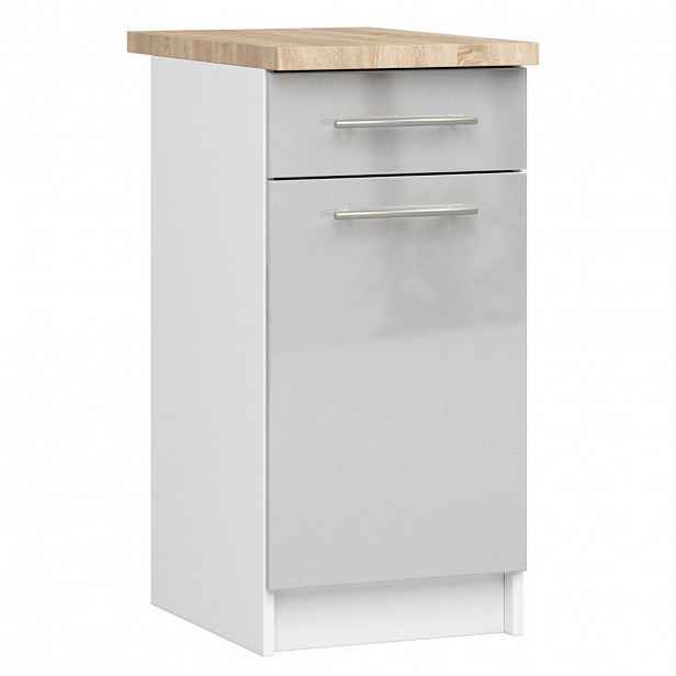 RAUMHIRSCH FURNITURE SPODNÍ SKŘÍŇ Bílá, metalický lesk 85/40/46