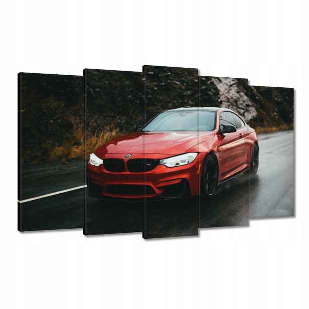 Obrazy 100x60 Červené Bmw Auto