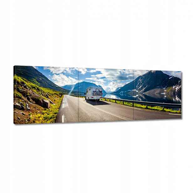Obrazy 120x40 Obytná turistika