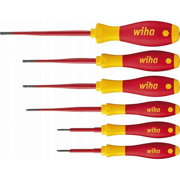 Sada izolovaných šroubováků Torx Vde slim SoftFinish 6-dílná T8-25 Wiha