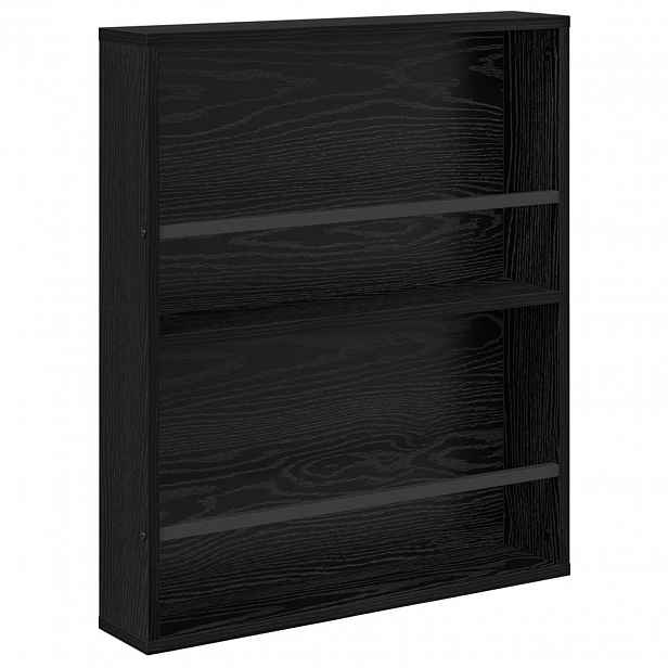 vidaXL Regál na časopisy Černý dub 60 x 12 x 70 cm Kompozitní dřevo
