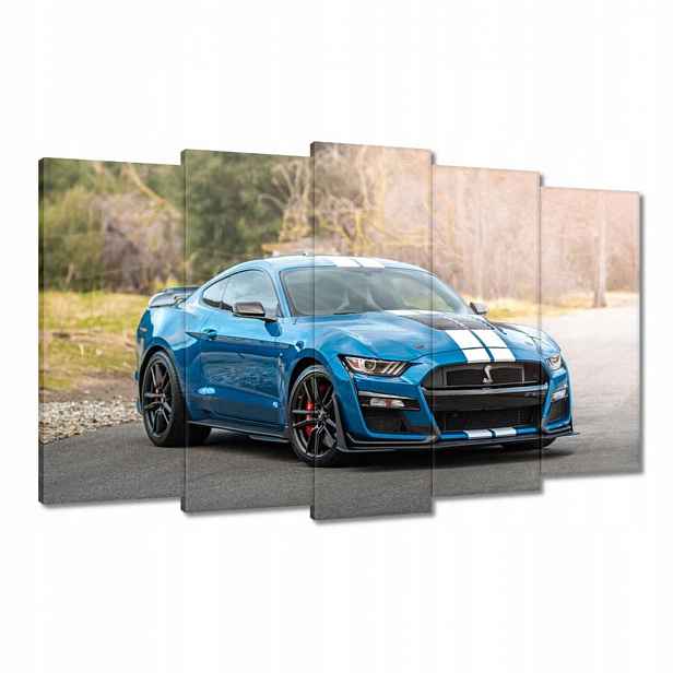 Obrazy 100x60 Modrý Ford Mustang