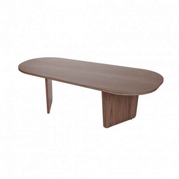 Calicosy KONFERENČNÍ stolek se zaoblenou deskou, délka 130 cm - AMÉLIA