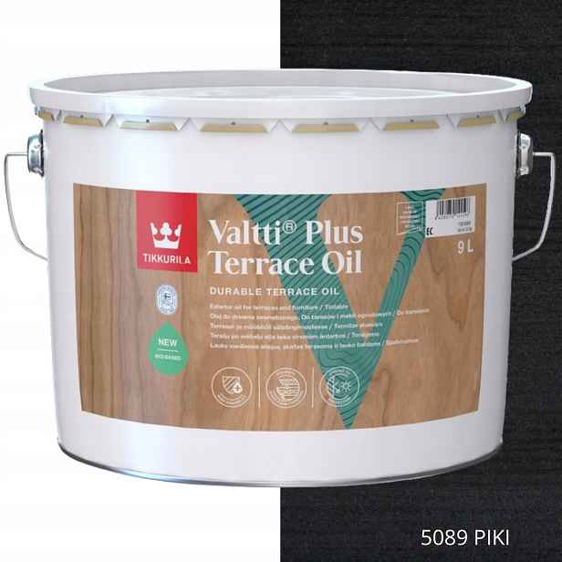 Tikkurila Olej Na Dřevo Valtti Plus Terrace Oil 9 L Barva 5089 Píků