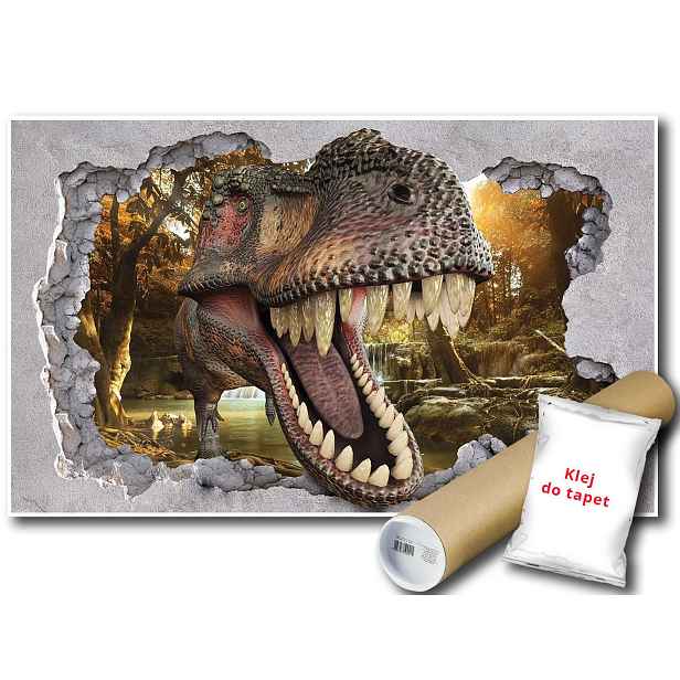 Vinylová Fototapeta Dinosaurus Zeď Tlamy 152x104