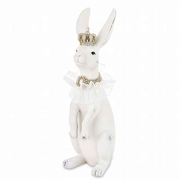Dekorativní velikonoční figurka králíka s korunkou 40x12 cm Art-Pol 183154