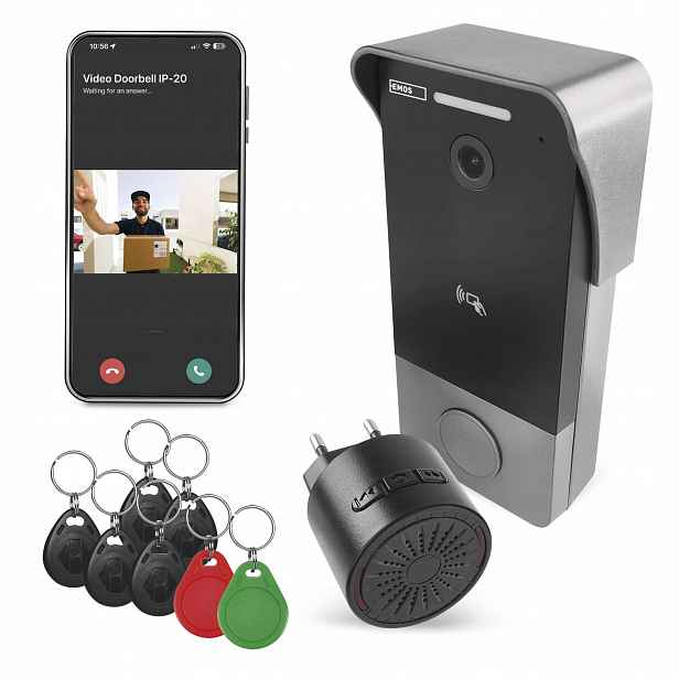 Emos GoSmart H4033 videozvonek Full Hd PoE