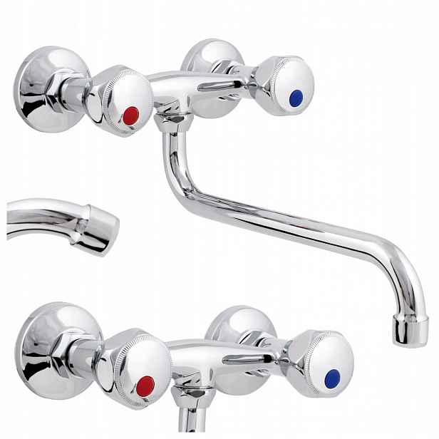 Kuchyňská Nástěnná Dřezová Baterie Hydroland Standard Chrom