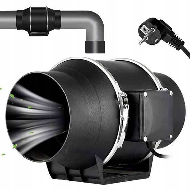 Odsávací Kanálový Ventilátor 220 M³/h, 2 Rychlostní Stupně, Tichý Kanálový Ventilátor