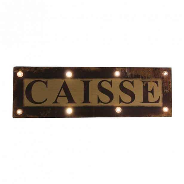 Svítící cedule Antic Line Caisse