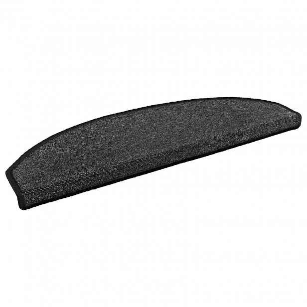 vidaXL Samolepicí schodové rohože 15 ks 80 x 24,5 x 3,5 cm Antracitová