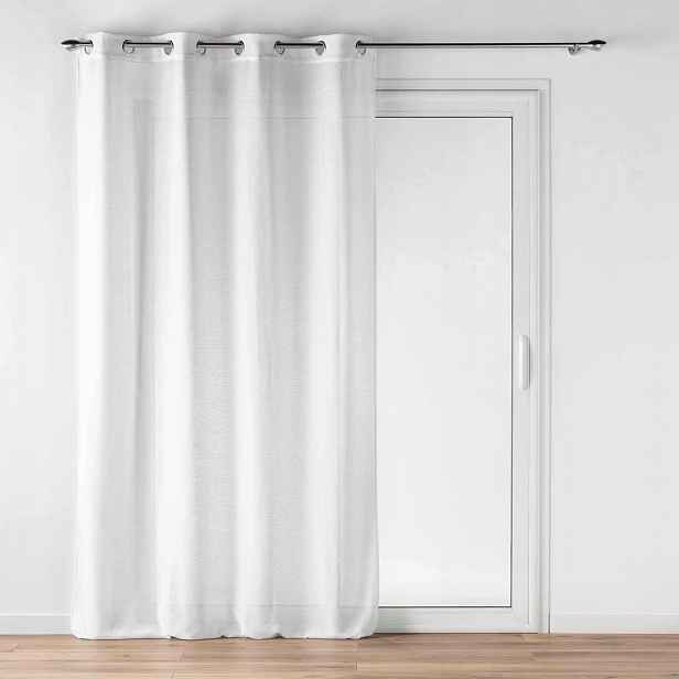 Záclona Bílá Na Průchodkách Elegantní S Efektem Lnu Luoline 140 X 240 CM