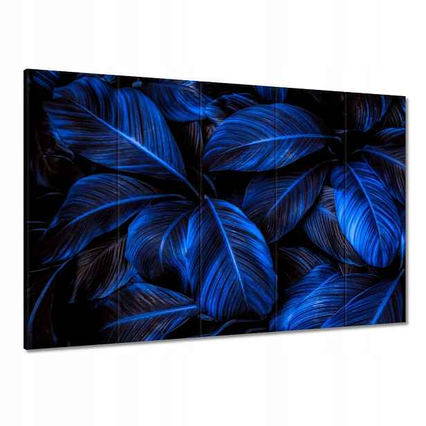 Obrazy 100x70 Modré listy